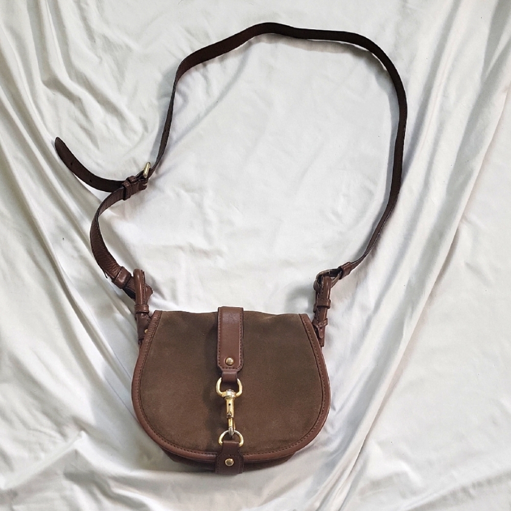 Vintage Michale by Michael Kors Brown Leather Crossbody Bag